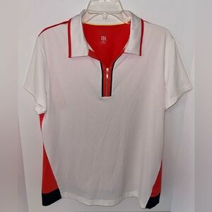 TAIL‎ Activewear women’s quarter zip short sleeve golf polo shirt size XL
